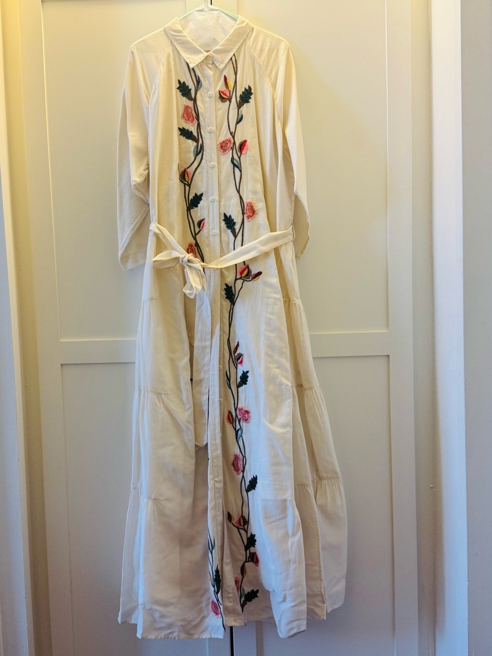 Anthropologie Embroidered Shirtdress by Samant Chauhan - Picture 5 of 8